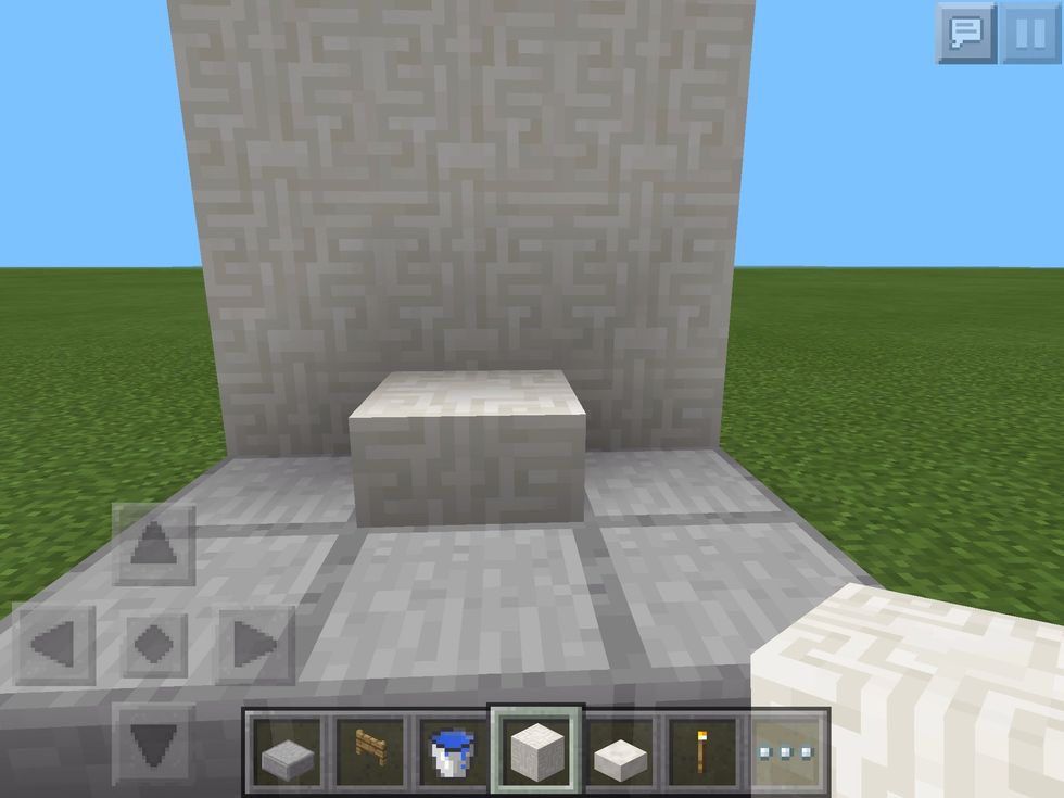 Put a block in the hole (we will remove that later)