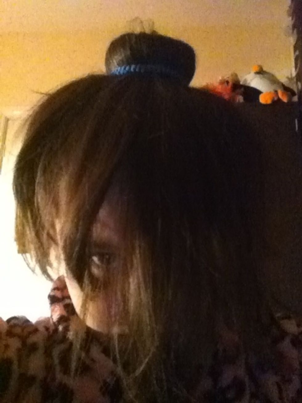 Put a bobble on to secure