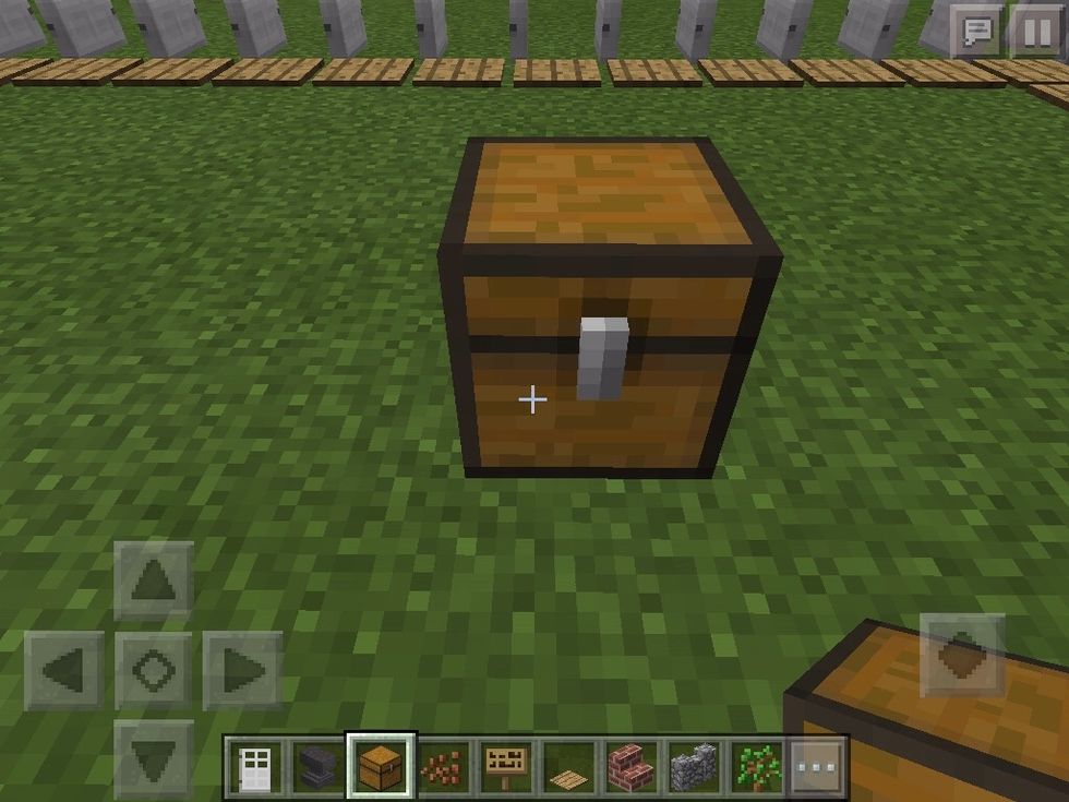 Put a chest in the doors and around the doors put a wooden pressure plate