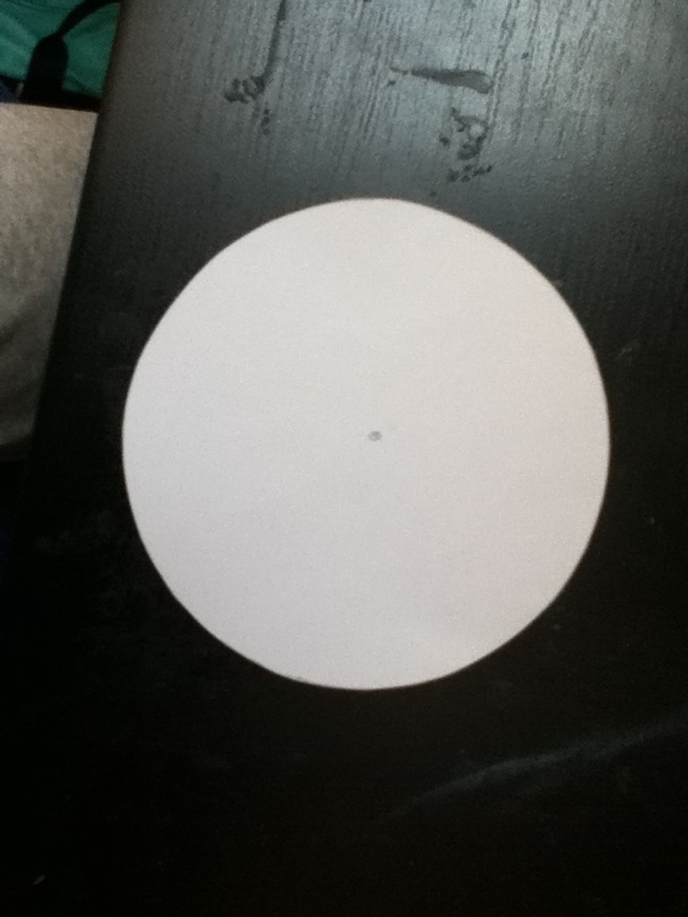 Put a dot about where you think the center is. Just eyeball it.