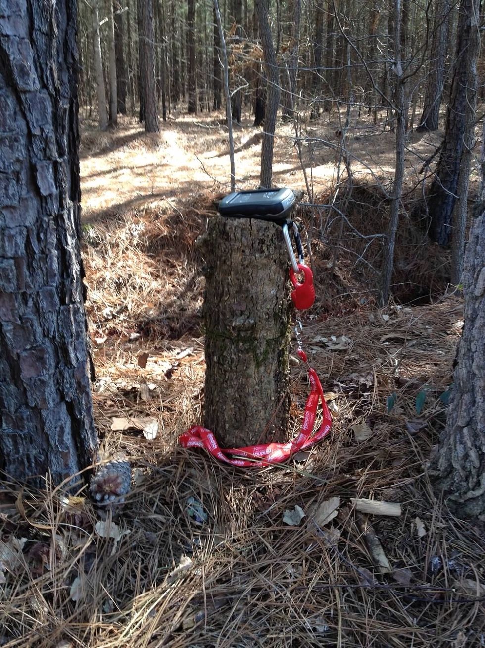 Put a GPS on the cache & record the coordinates. Walk a few feet away & put the GPS back. Repeat this process at least 10 times. Take the average of all 10 coordinates to use as the listed location.