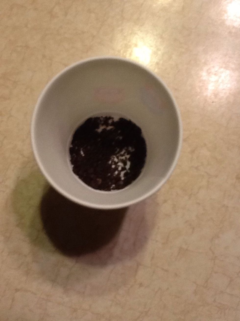 Put a layer of crushed Oreos bottom of Dixie cup\ud83d\ude48