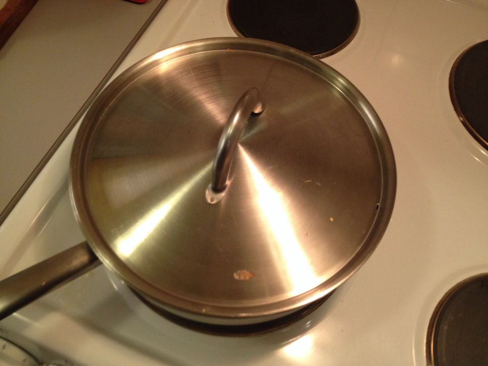 Put a lid on and boil for 5-7 minutes (depending on the size if the mussels). At this stage, discard the mussels that aren't open.