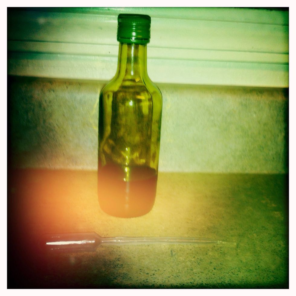 Put a lid on the bottle and label which tincture it is.
