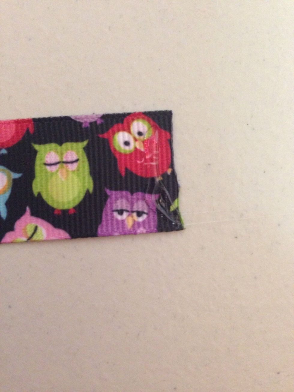 Put a little bit of glue on the end