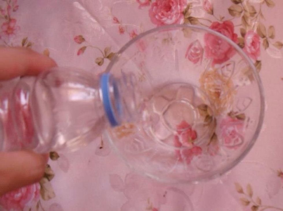 Put a little of blossom water