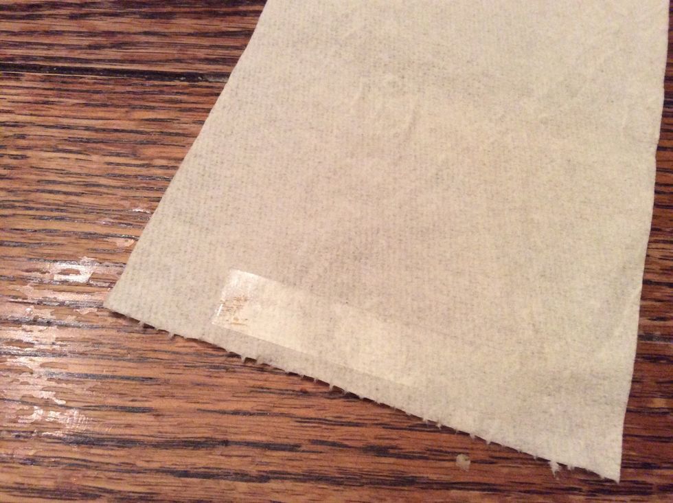 Put a piece of tape on the end of the toilet paper