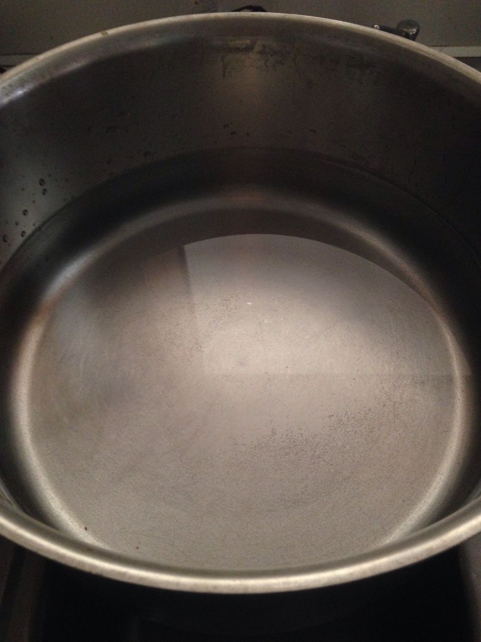 Put a pint of water into a pot.