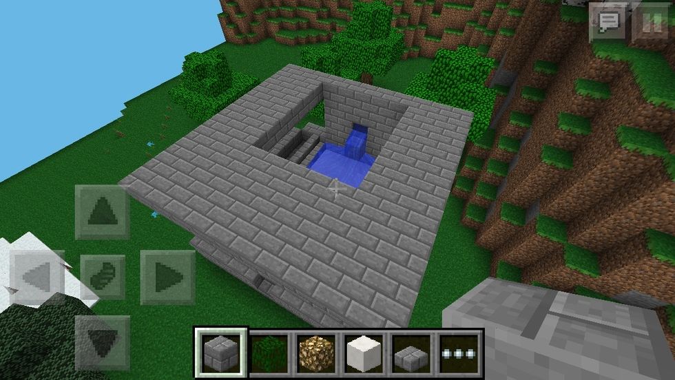 put a roof on that leaves a hole directly above the water