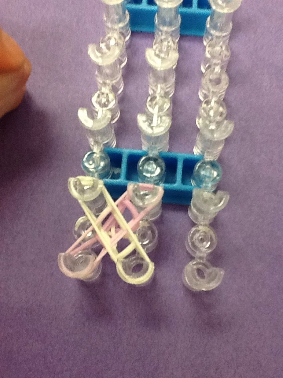 Put a second color one on top of the second color ones.