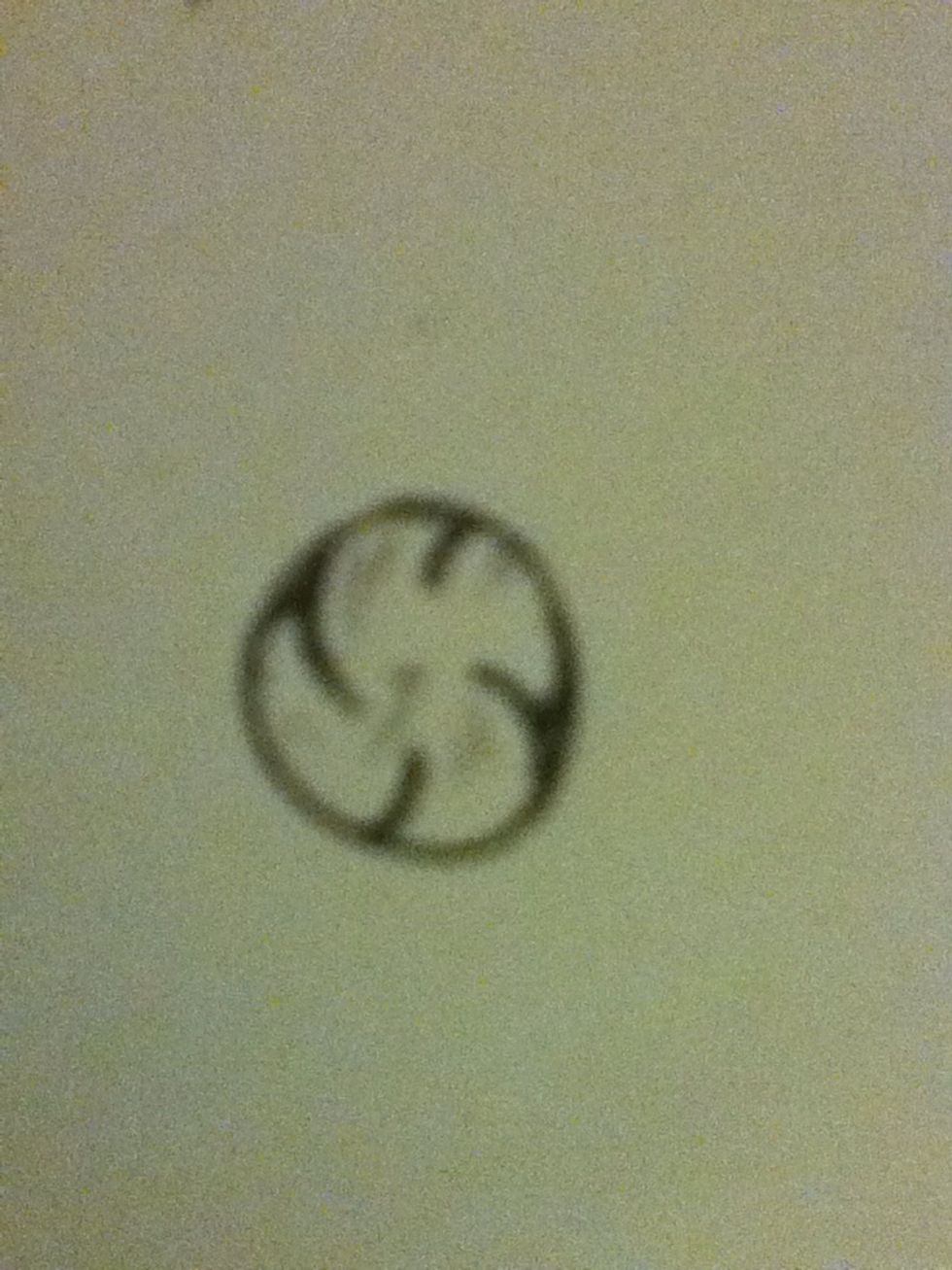 Put a small dash in the miidle of the bunn and add hair detail pointing twards the dash.