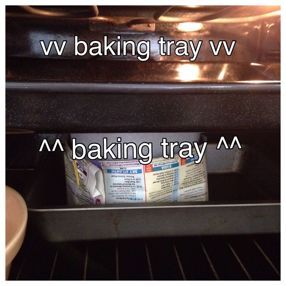 Put a tray directly above your cake tin to protect it from too intense heat and to stop the top cooking too fast which leads to that typical big cracked dome Madeira is famous for.