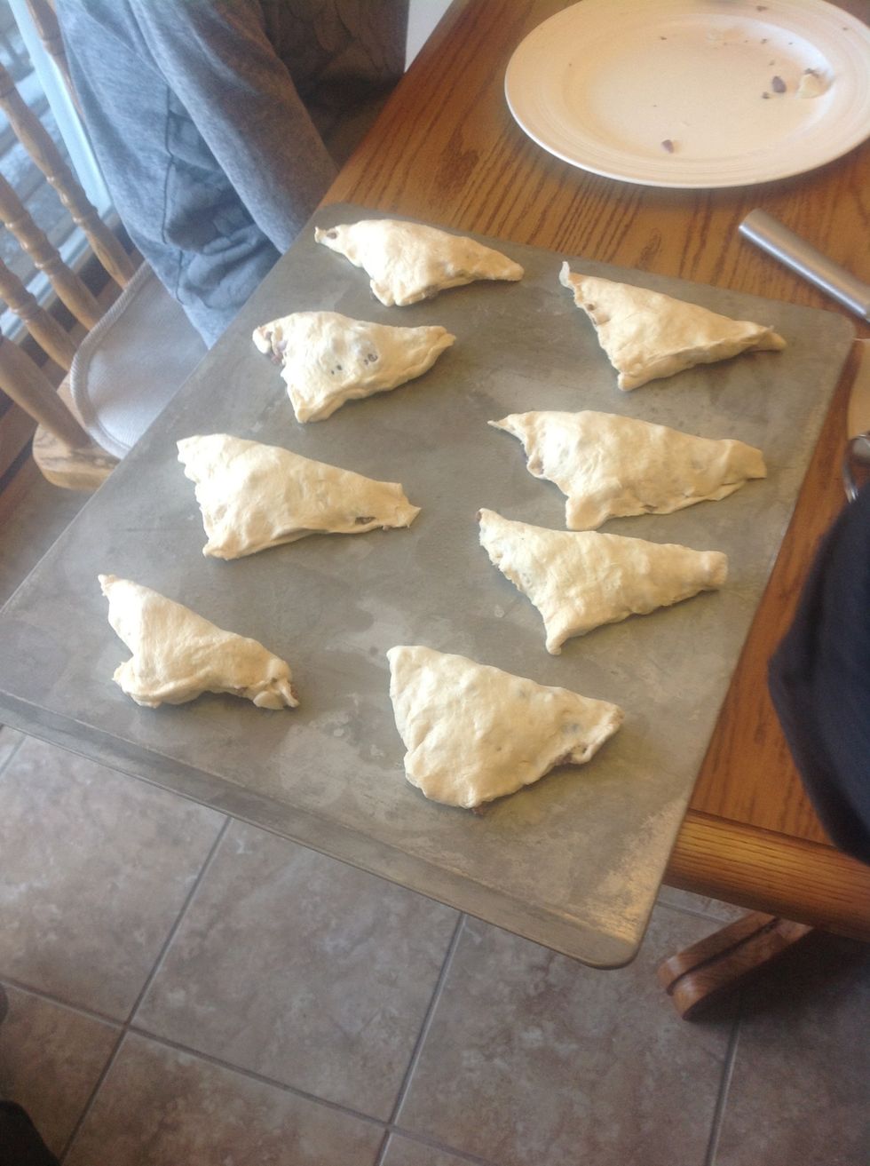 Put about 8 on a cookie sheet and put in the oven