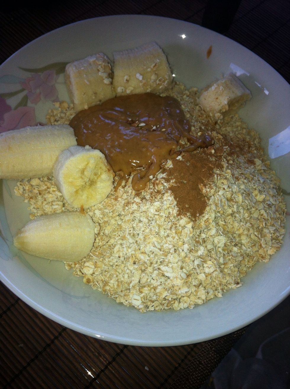 Put all ingredients in a bowl, and start mixing them all together with your hands \u270b