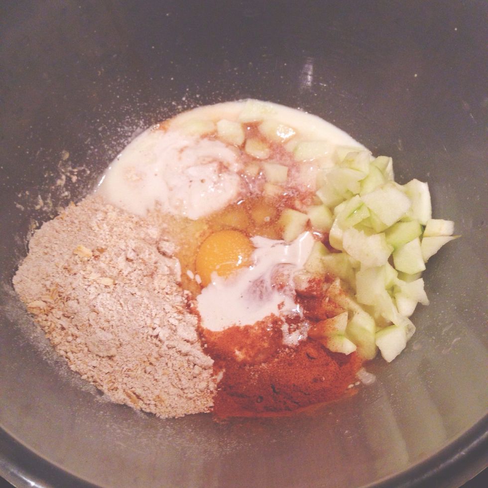 Put all ingredients in a bowl