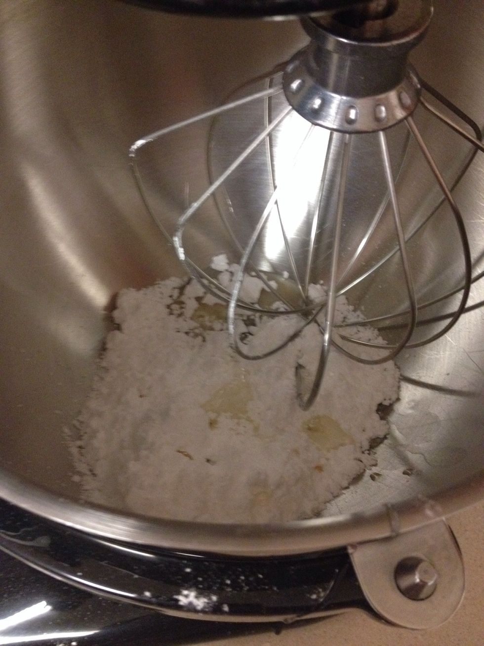 Put all ingredients in except the food coloring