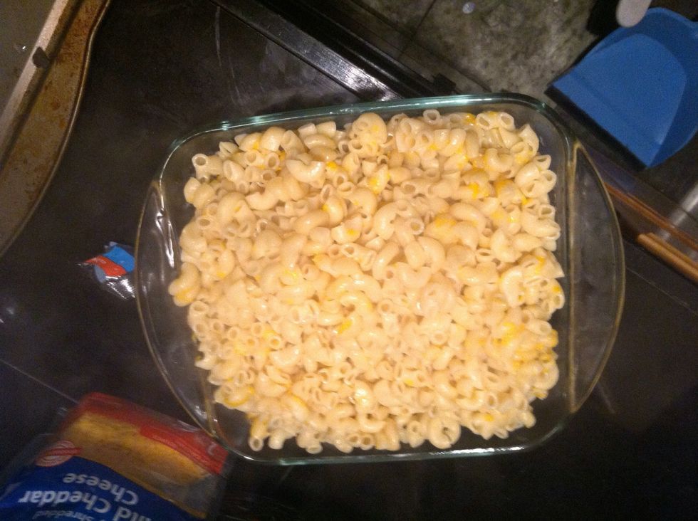 Put all of it in a baking dish.