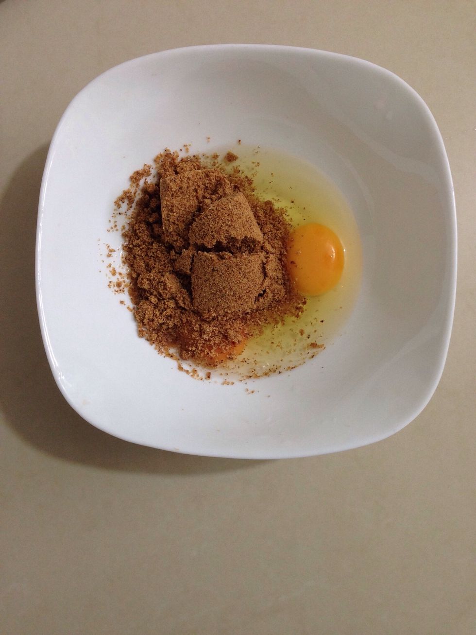 Put all the almond flour in the bowl, (put the regular almond in a blender)