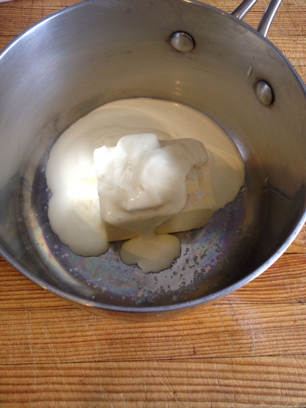 Put all this on the stove and bring to the boil then turn off