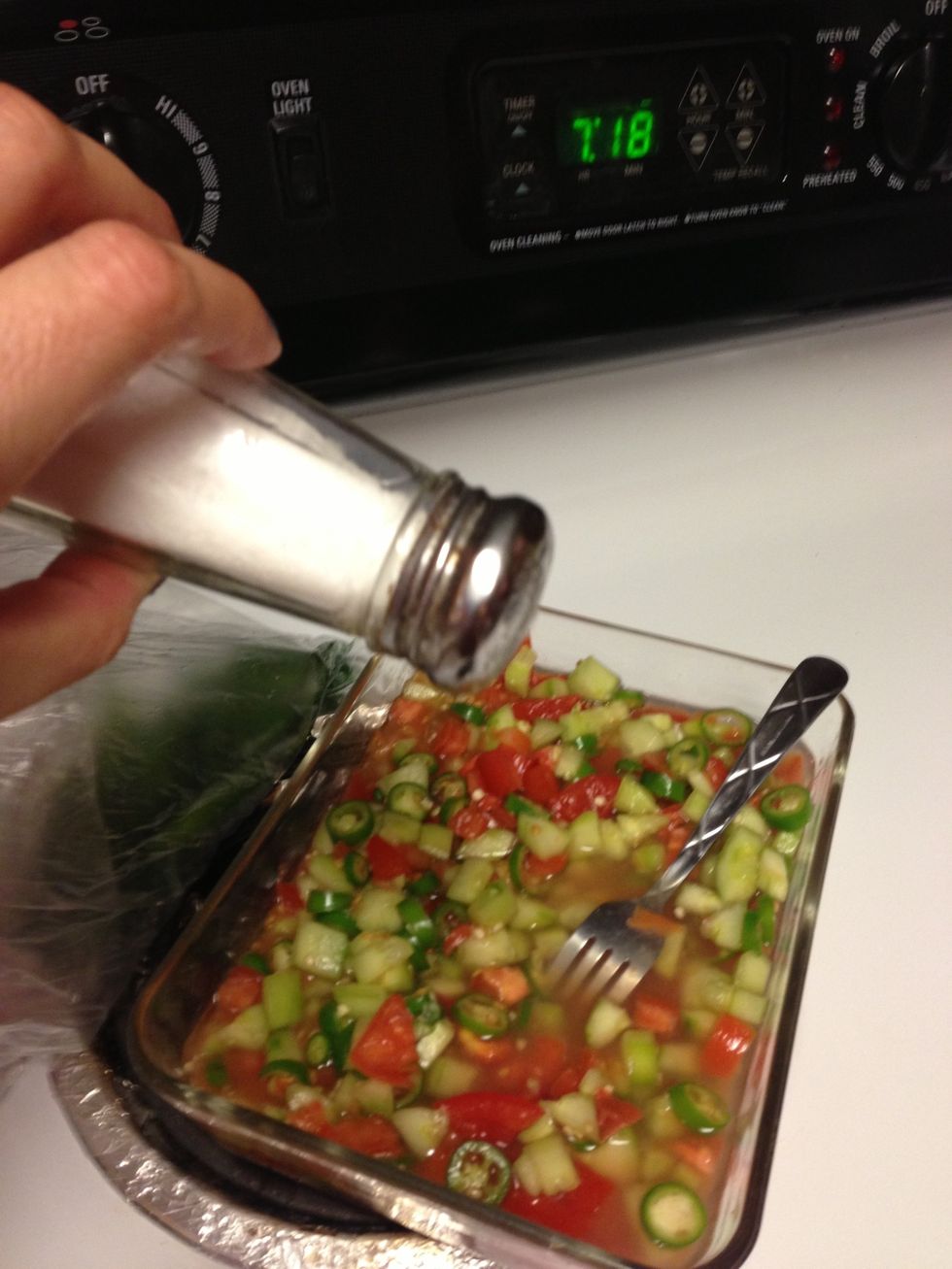 Put all together in a large bowl and add salt and lime to taste.
