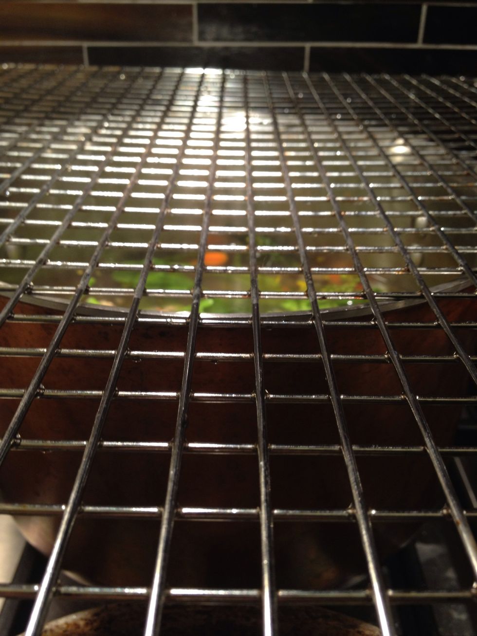 Put an oven rack on top of the pot