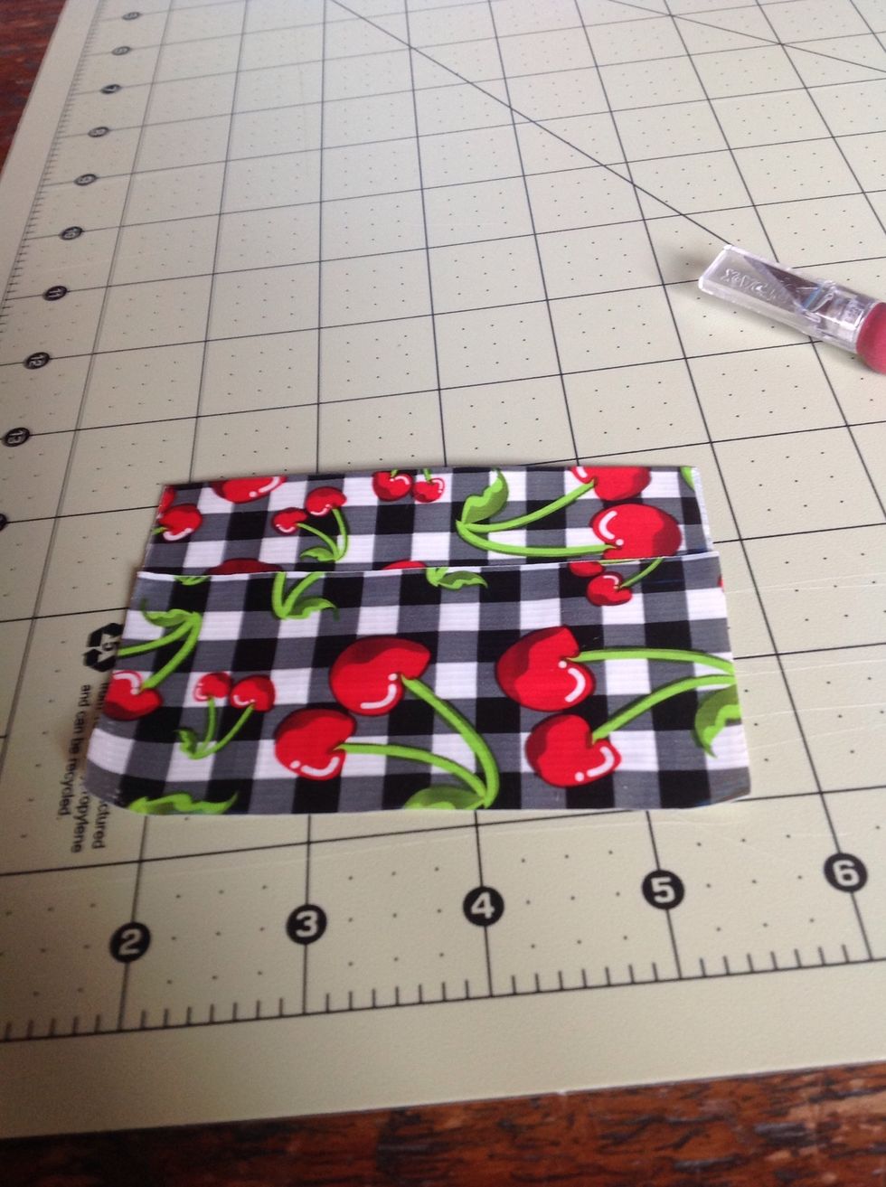 Put another strip of 4 inch tape on the sticky