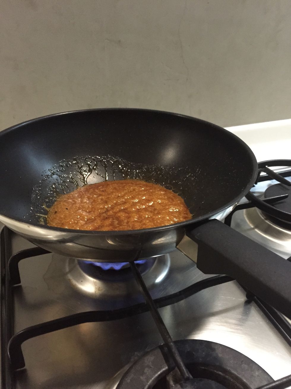 Put back on medium heat until boiling bubbles come up.