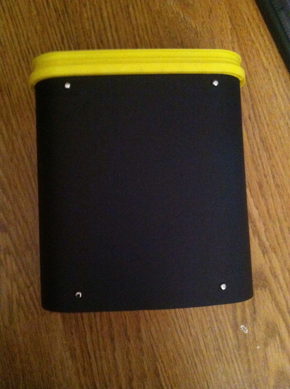 Put brackets in all four corners (: