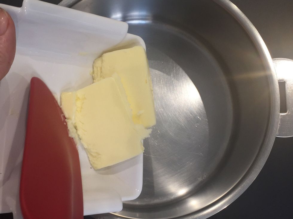 Put butter in a casserole