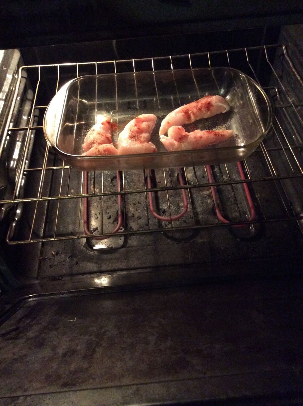 Put chicken in the oven for 30-45 minutes