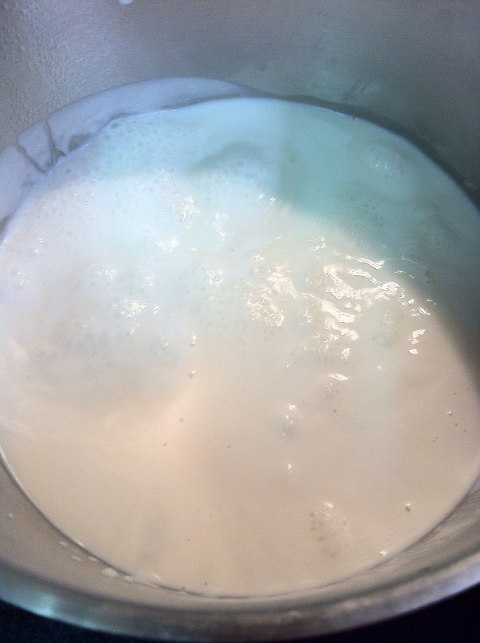 Put coconut cream in medium heat