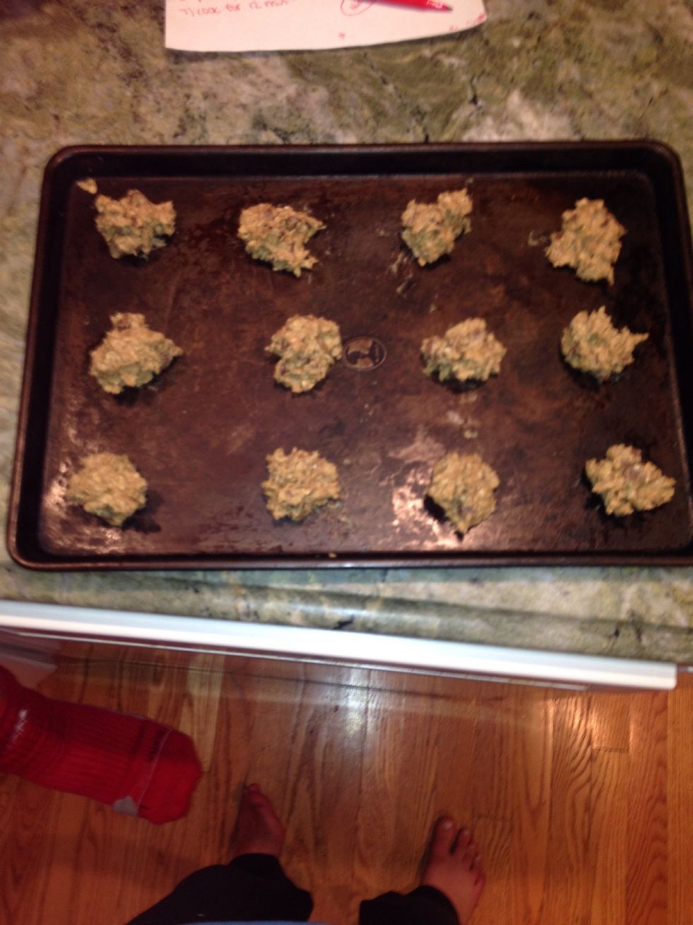 Put cookies on sheet about 2 inches apart from one another