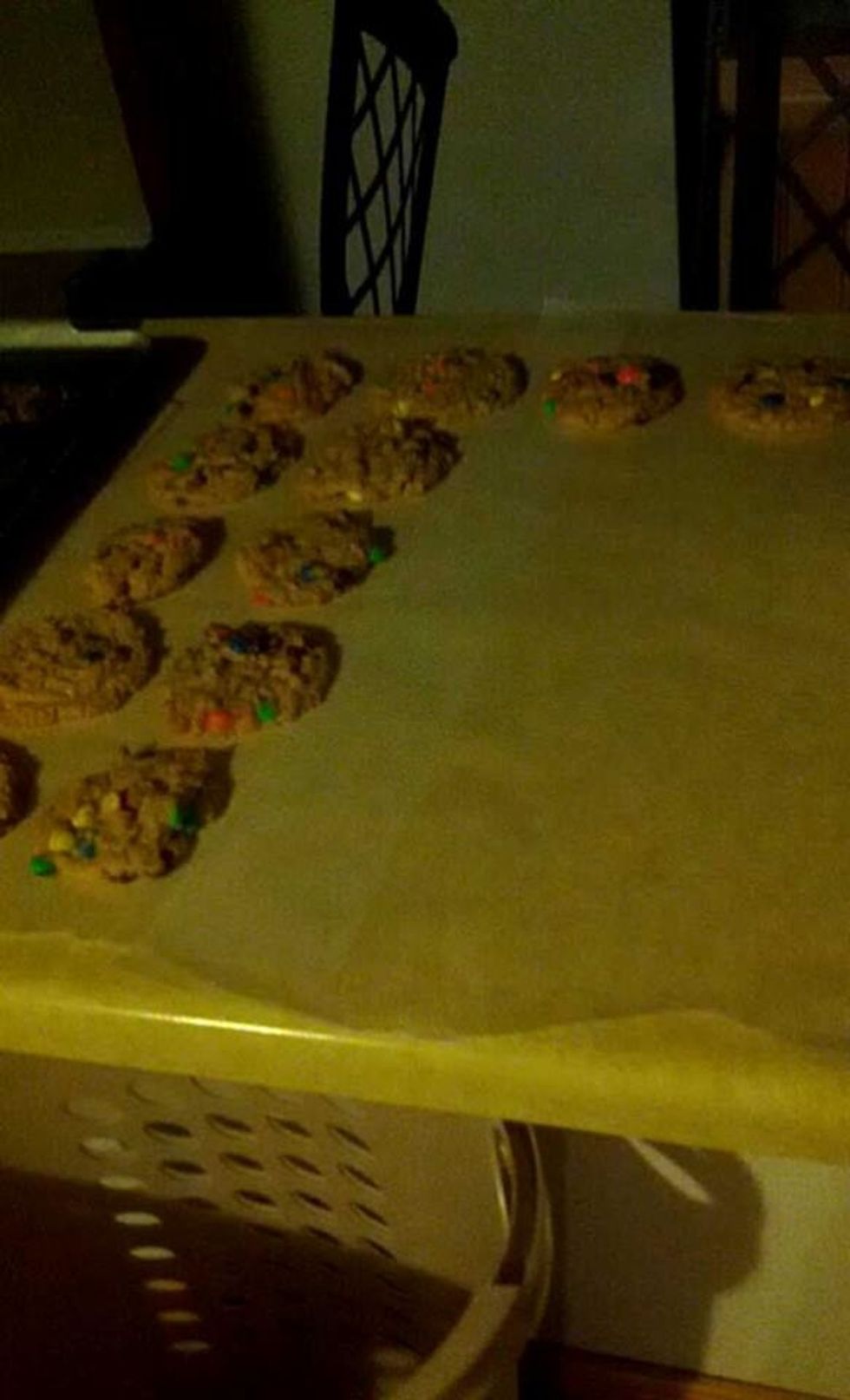 Put cookies on wax paper for further cooling.
