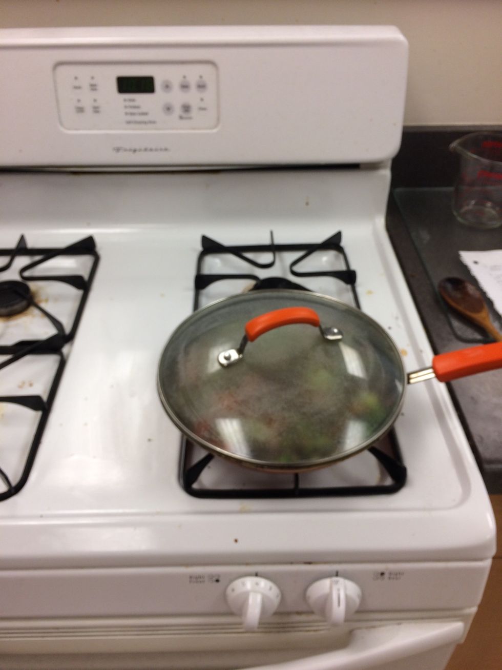 Put cover on top and allow to heat for 1 min