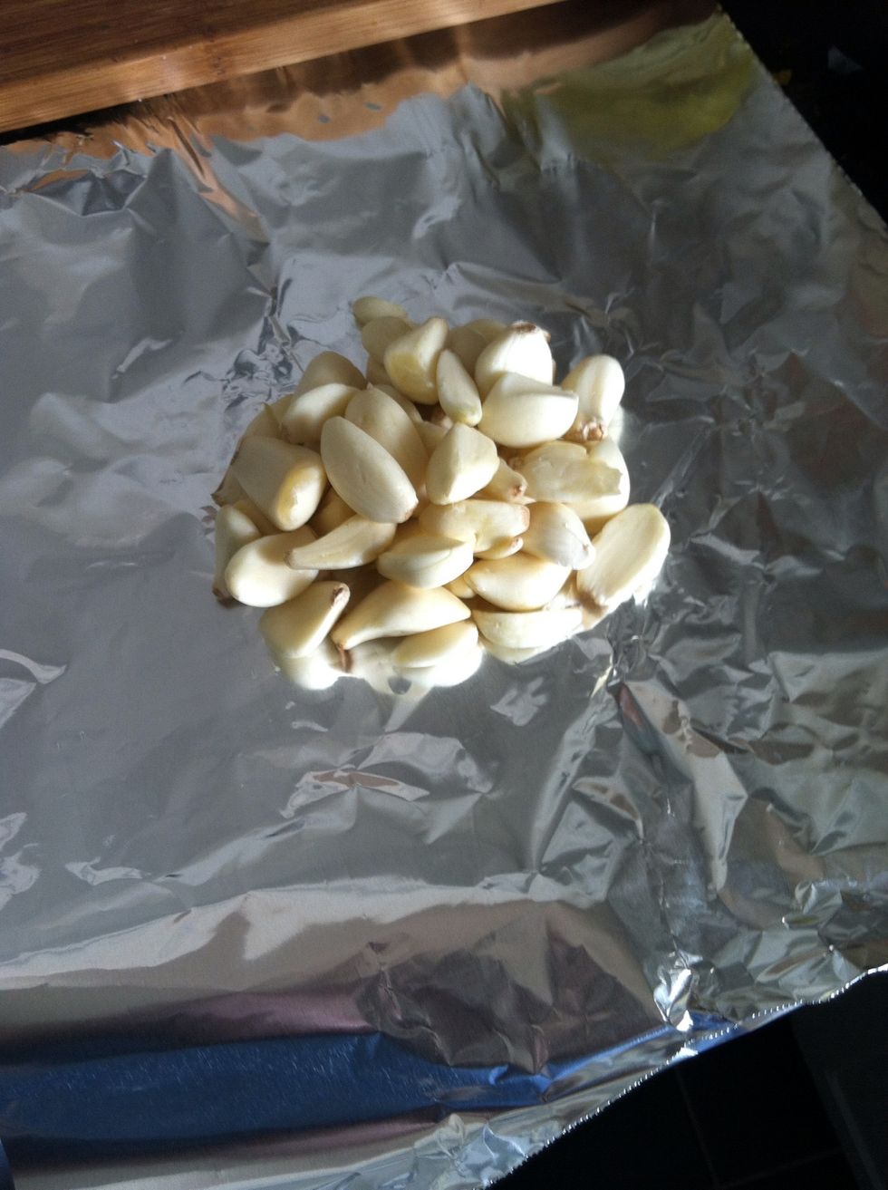 Put desired amount in center of foil