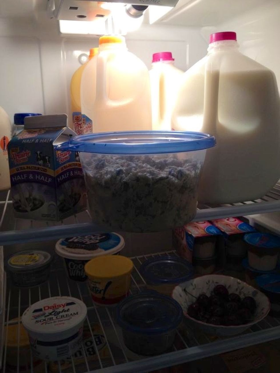 Put dough in fridge for a few hours to let rest