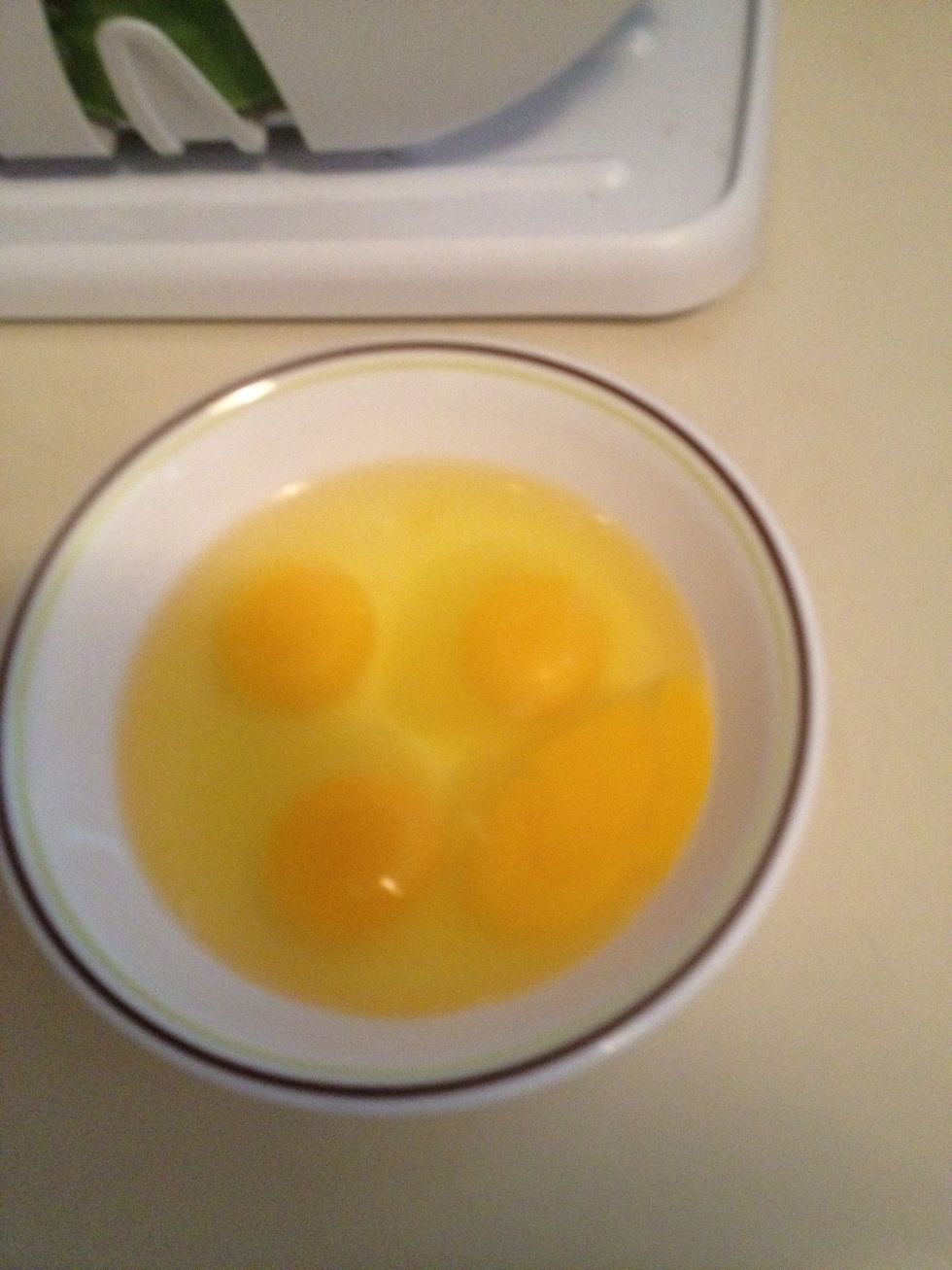 Put eggs in the bowl