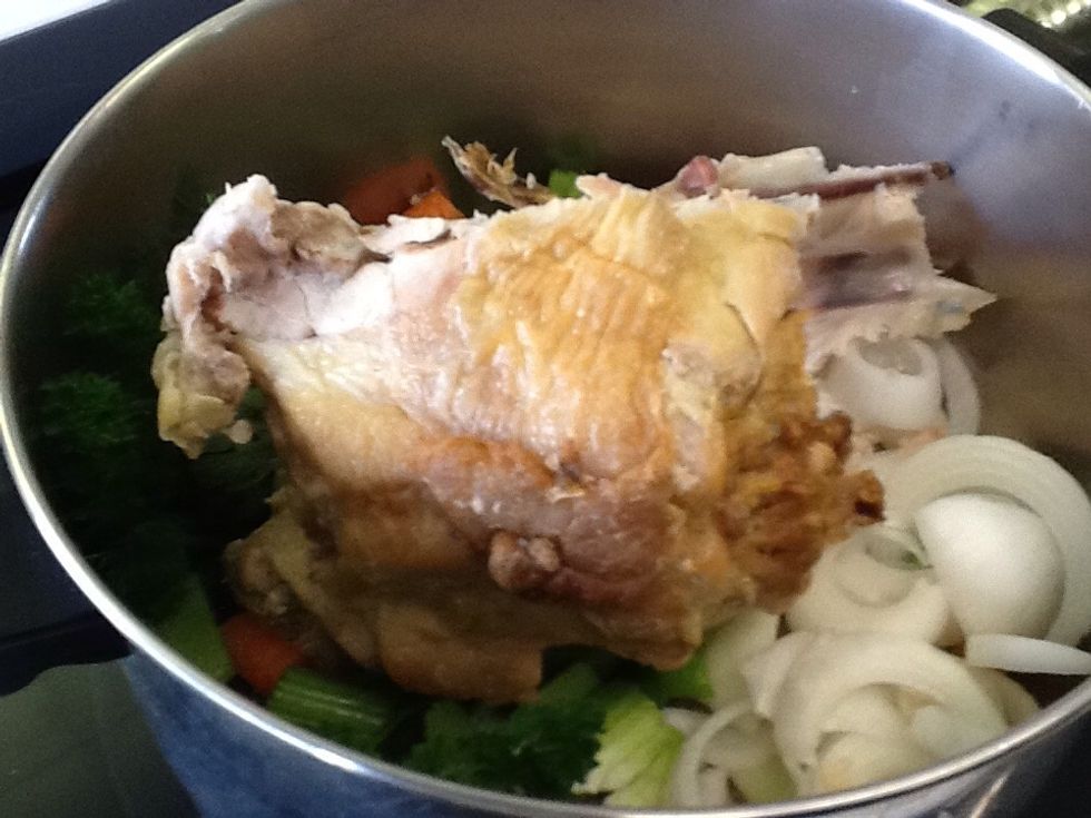 Put everything in the pot including the water