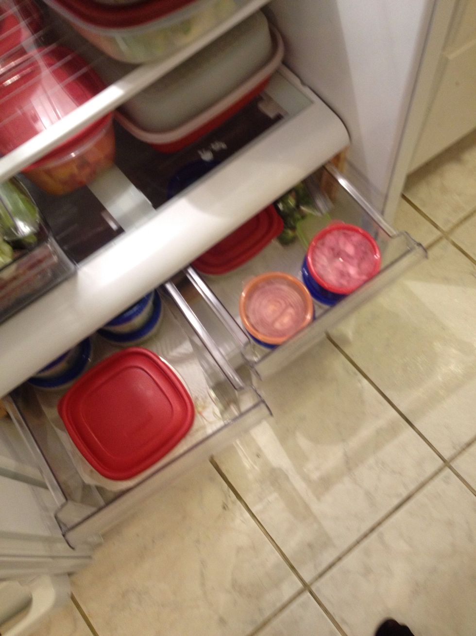 Put everything into the fridge