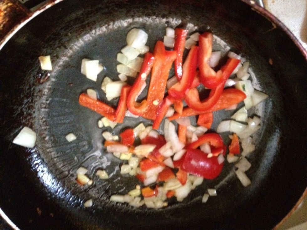 Put everything on the frying pan