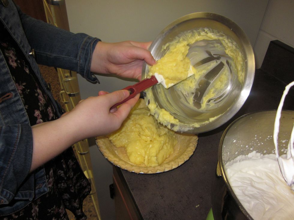 put filling into crust