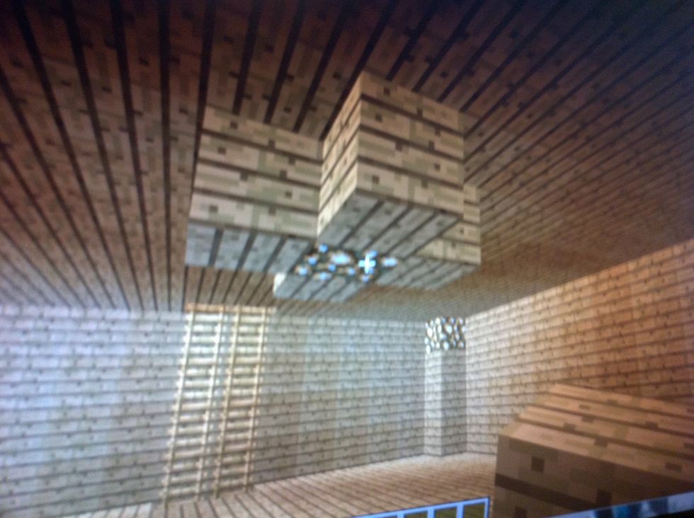 Put glow stone on the top