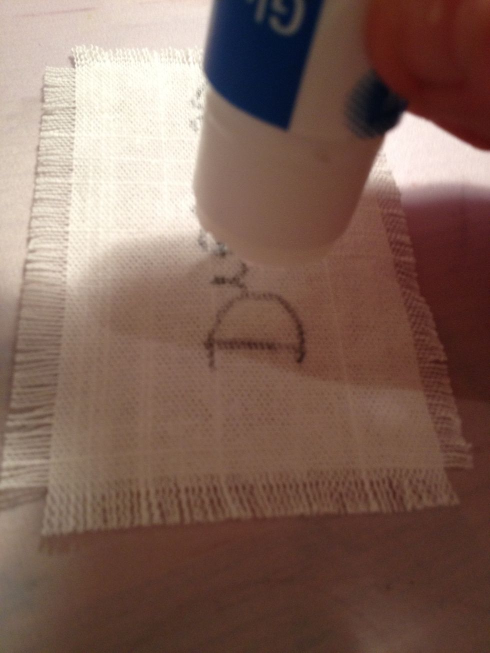 Put glue on the back!