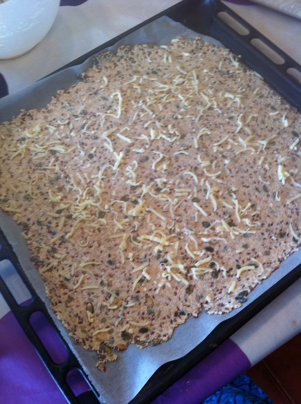 Put graded cheese on top
