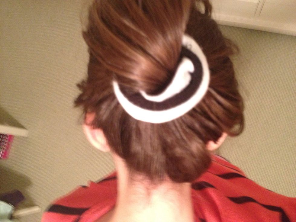 Put hair over your head