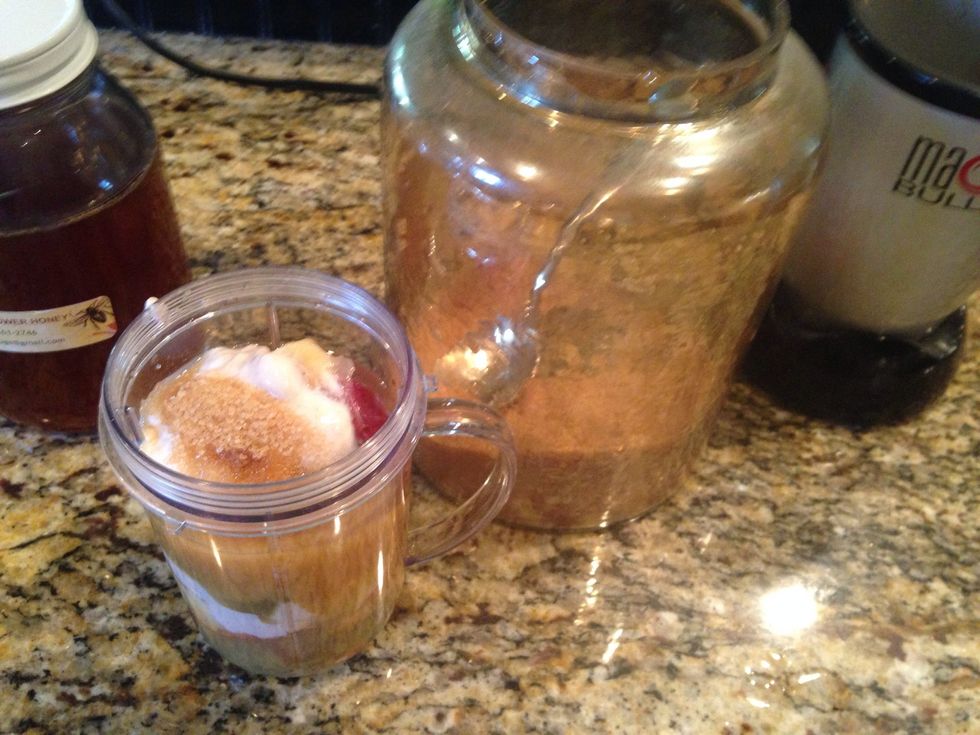 Put in 1/2 a teaspoon of sugar