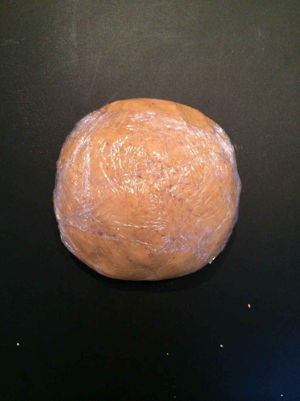 Put in a cling film and refrigerate...or