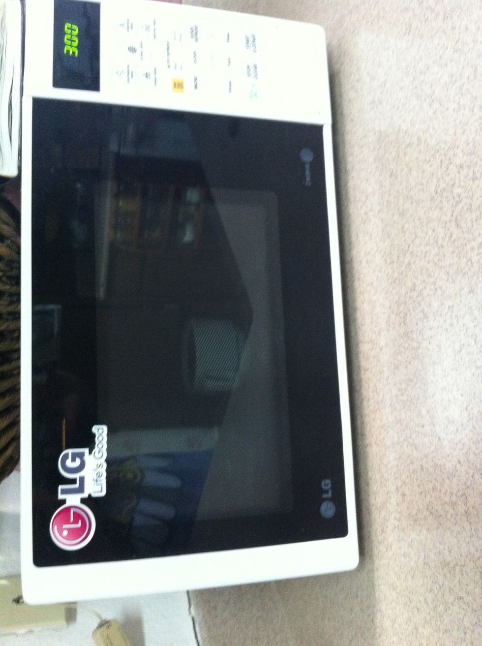 Put In a microwave for 3:00 minutes