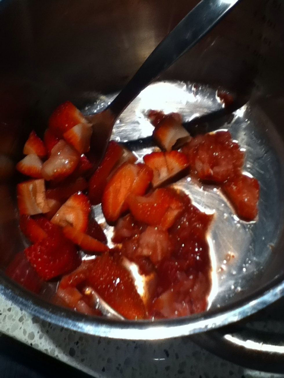 Put in a small pot over med heat with about 1/4 cup h2o or apple juice