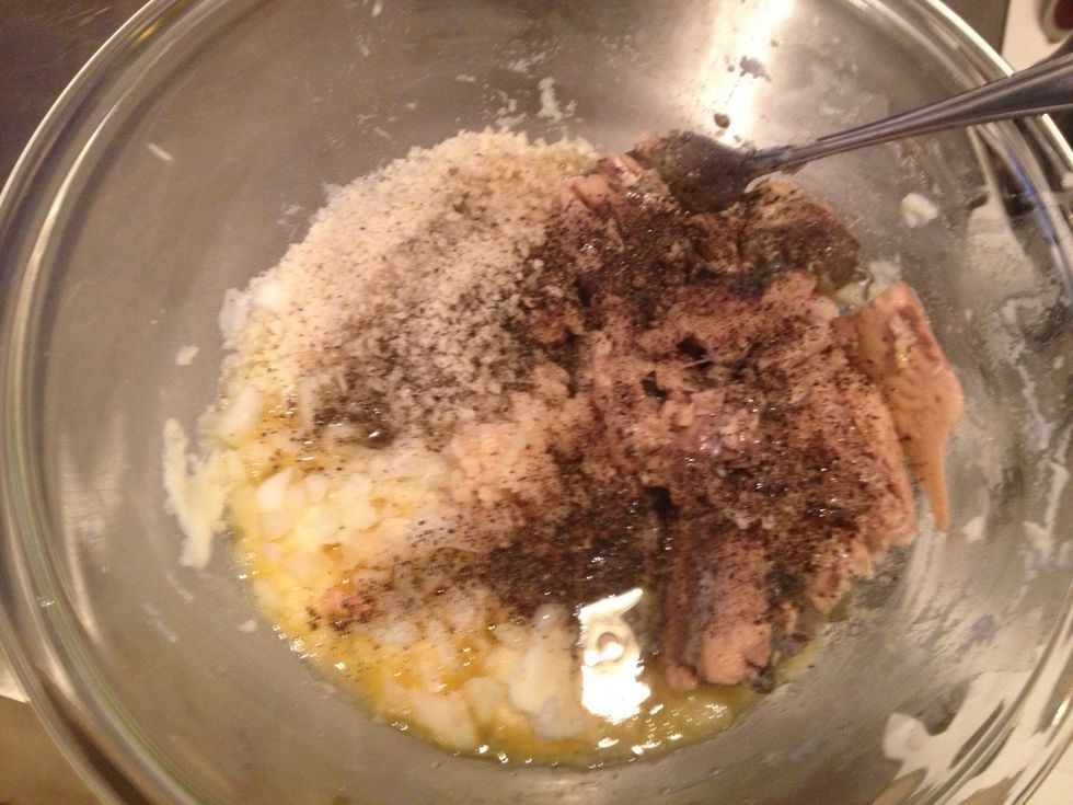 Put in all other ingredients except the olive oil.